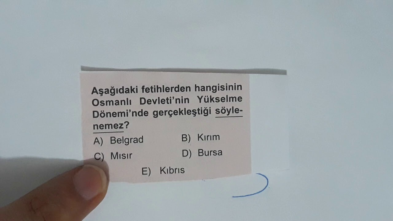 EKPSS ve Ortaöğretim Tarih Soru Çözüm - Eksikleri Tamamla! - (Açıklama Kısmını Oku)