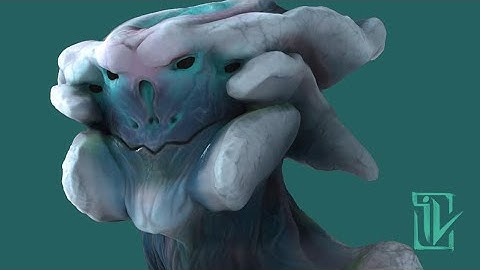 Alien Sculpt WIP Timelapse - 3DCoat\Zbrush\Photoshop