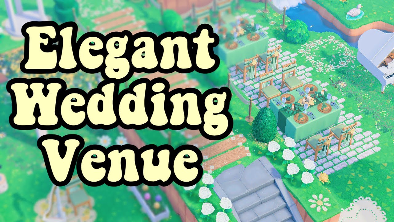 Elegant Wedding Venue Build on Honeycomb!! ACNH