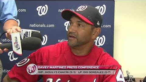 Davey Martinez after 6-1 loss to Brewers