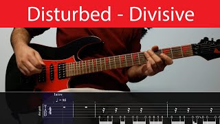 Disturbed - Divisive Guitar Cover With Tabs And Backing Track(C# Standard)