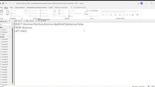 Video 8. Cómo usar correctamente el LEFT JOIN dentro access.