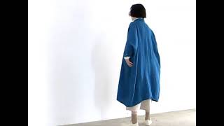 TB21126　ソリトリネンコートワンピース