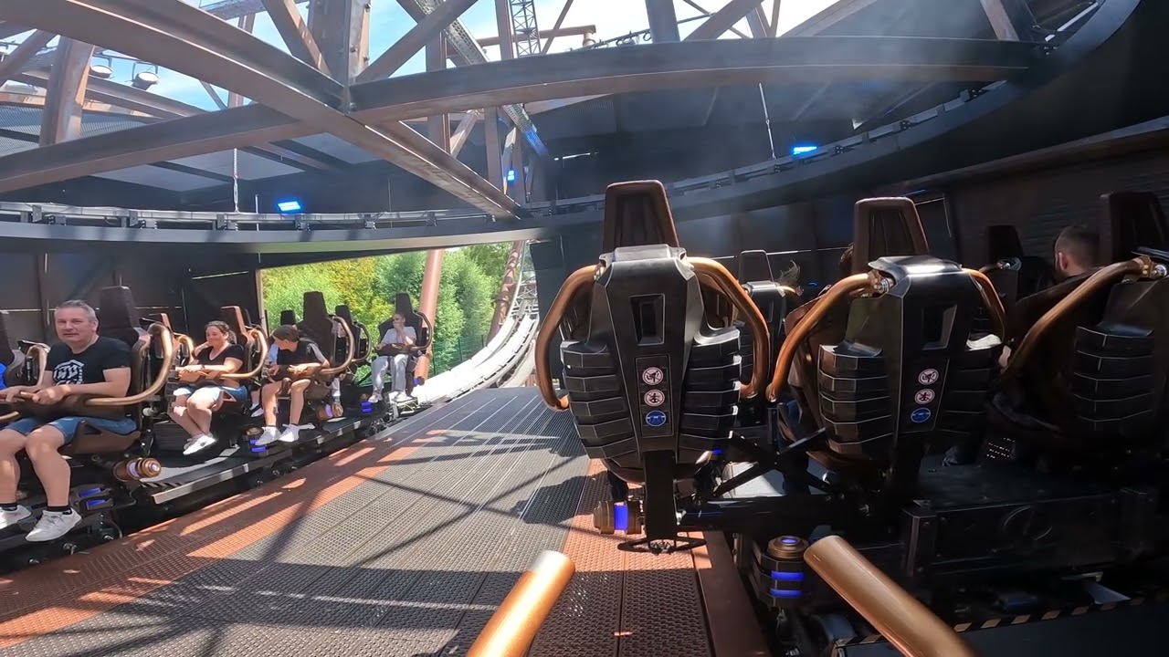 Europa Park Voltron Nevera 4th Row Outside Left POV July 2024