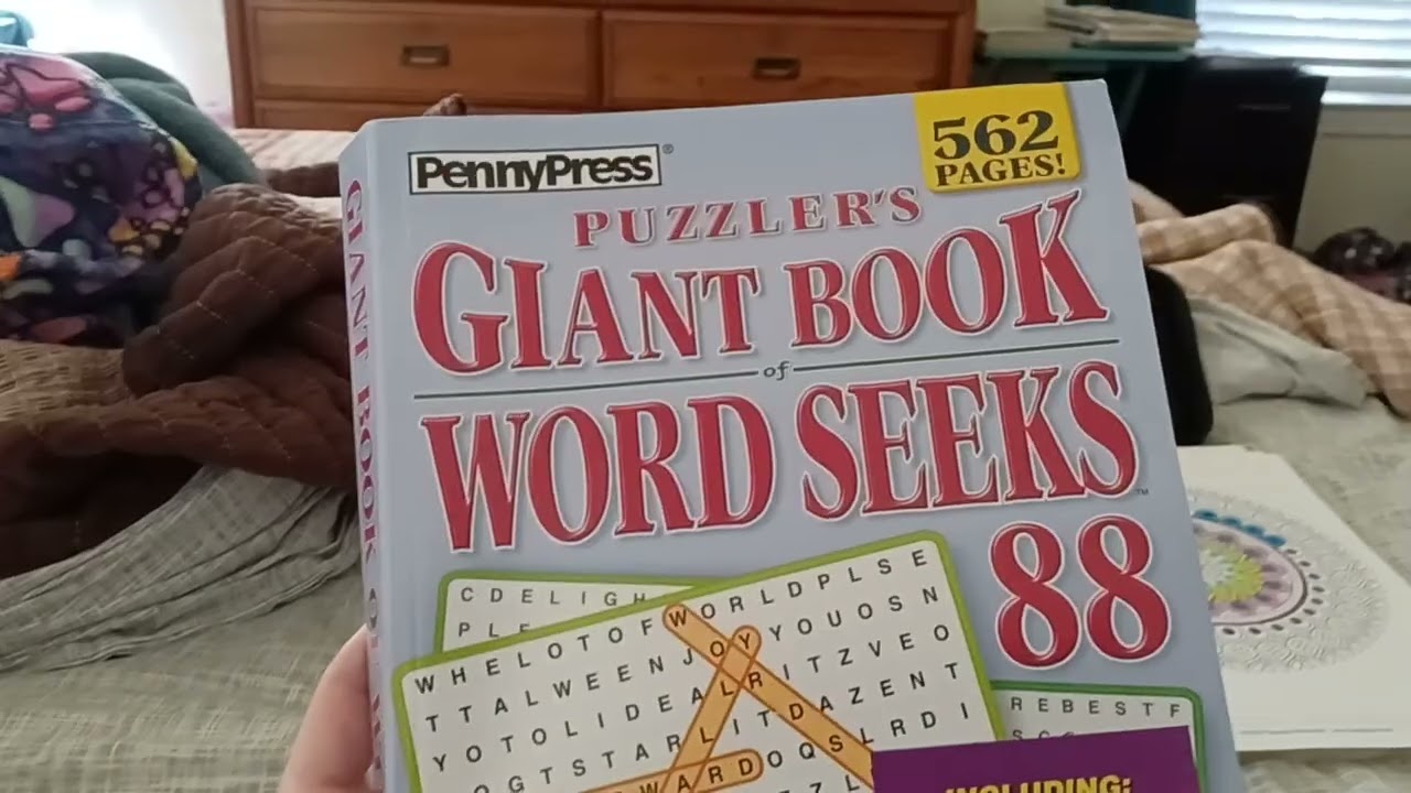 My Haul of Word Search books|Plus new colored Pencils from Castle Arts