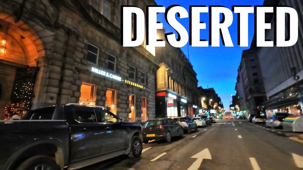 Глазго сегодня — Как выглядит центр города в новогоднюю ночь?