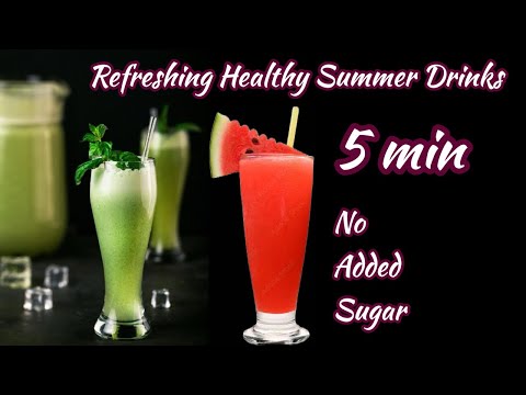 Healthy Refreshing Summer Drinks Recipes | Easy Summer Drinks |No Sugar drinks |Natural Fruit Juices