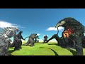 Simulation: Godzilla Universe Faces Giant Biollante - Animal Revolt Battle Simulator