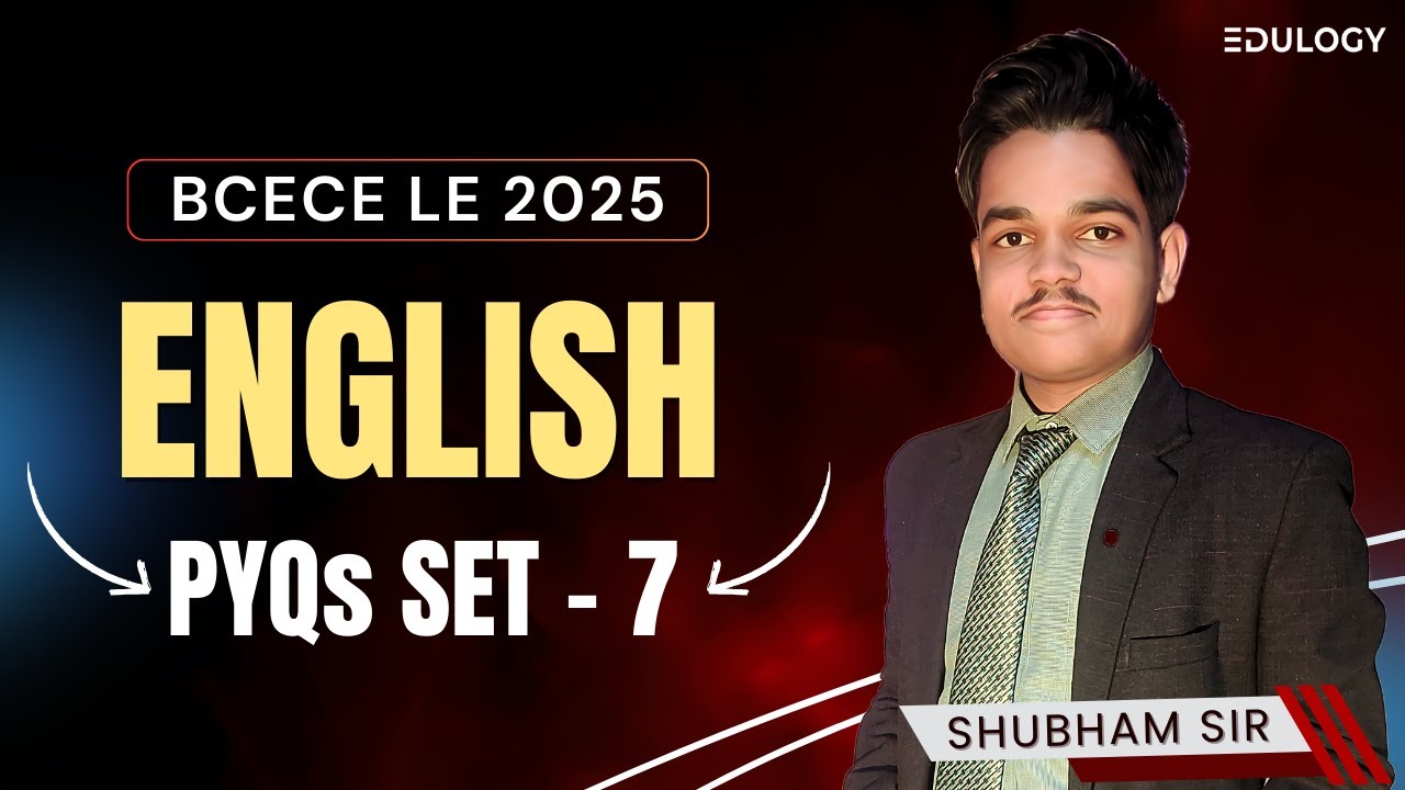 Bcece Le Previous Year Question Paper | Technical English MCQs Set-7 # ...