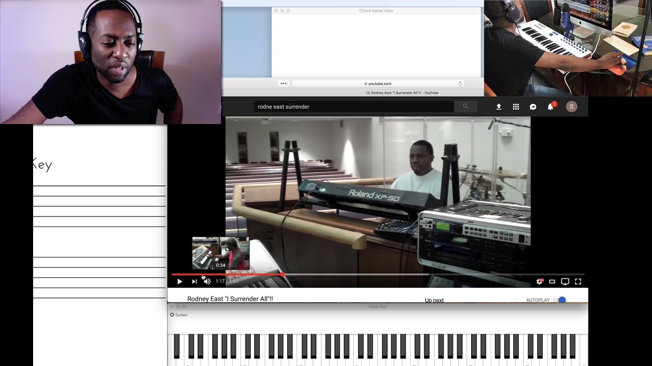 Reaction to Rodney East "I surrender all" Gospel Musicians playing Hymns