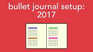 2017 bullet journal setup