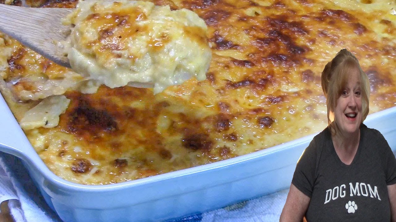 CHEESY AU GRATIN POTATOES RECIPE The Best Potato Side Dish YouTube