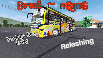 😎🎀 SENTHIL KUMARAN Bus Mod \\ For New Bus Livery Releashing // 😎 For Mr.Bussid Gaming Tamil..