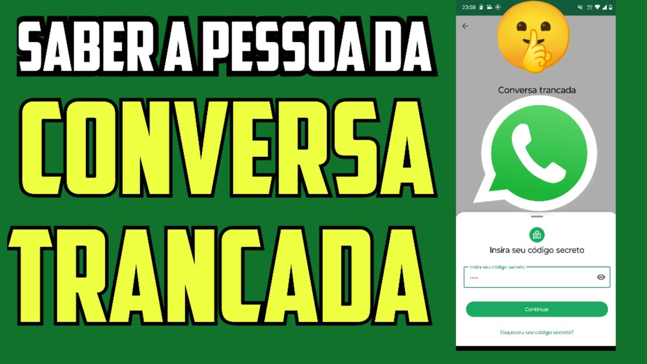 Como SABER quem é a pessoa de uma CONVERSA TRANCADA no Whatsapp 2025 ...