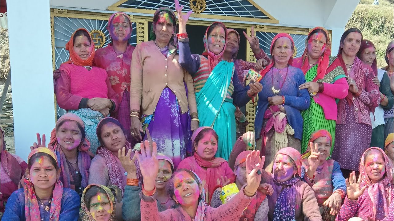 आज मनाई हमने होली मां शाकंबरी के मंदिर में 