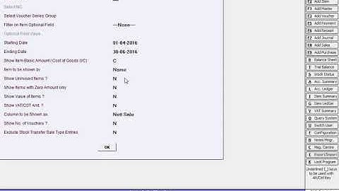 Lesson 25   MIS Reports and Analysis in BUSY