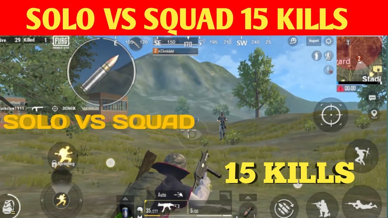 SOLO VS SQUAD 15 KILLS PUBG MOBILE LITE #pubgmobilelite #pubglive - YouTube