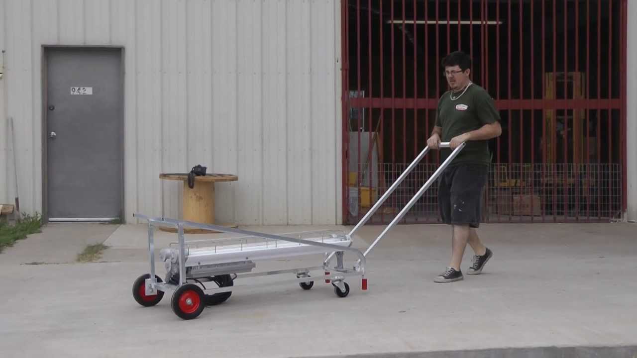 Explosion Proof Paint Spray Booth Light on Dolly Cart with Wheels 4