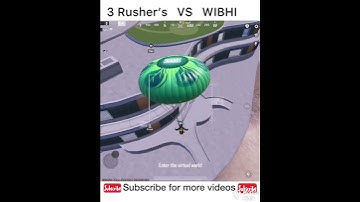 🥵 3 Rusher vs Wibhi 🥶 #bgmi #shorts #shortsfeed #viral #bgmi1v4clutch #solovssquadfullrushgameplay