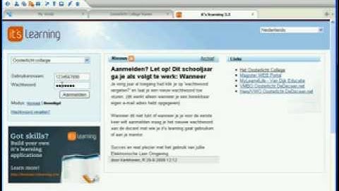 Eertse login Its Learning