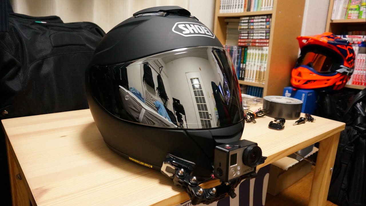 Shoei Gt Airを使ったgoproあごマウント解説 モトブログのやり方 Youtube