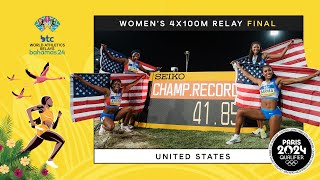 US women dominate 4x100m final ‼️ | World Athletics Relays Bahamas 24