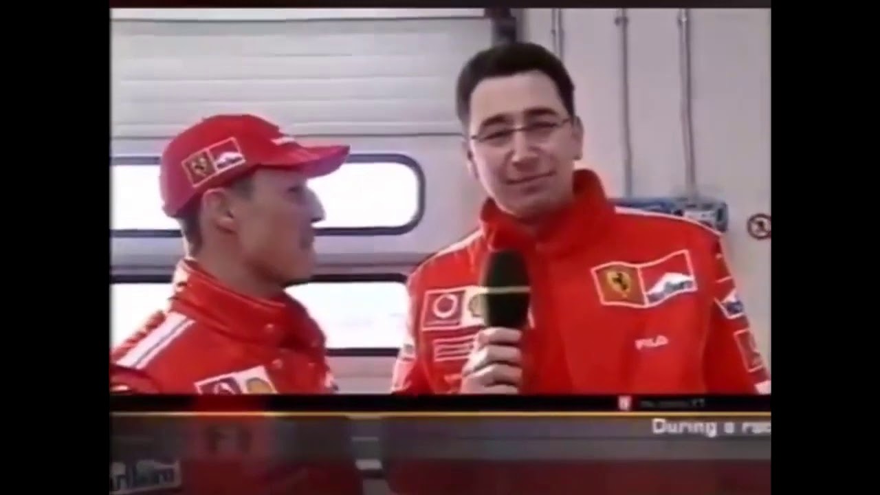 Michael Schumacher presenta Mattia Binotto (vecchia intervista) - YouTube