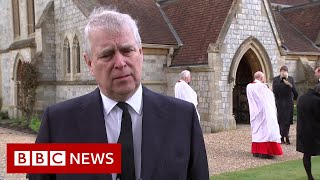 Prince Philip's death 'left huge void' for the Queen, says Prince Andrew - BBC News