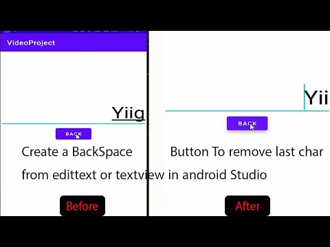 How to create a BackSpace Button in java Android Studio