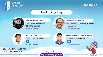 GitHub Externship | AMA Session |Frappe | Numocity | Deepsource