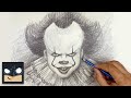 How to draw pennywise  youtube studio sketch tutorial