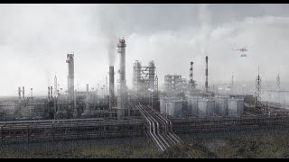 Refinery. 3d scene