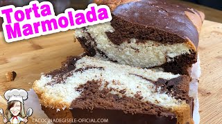 Torta Marmolada de vainilla y chocolate super facil!