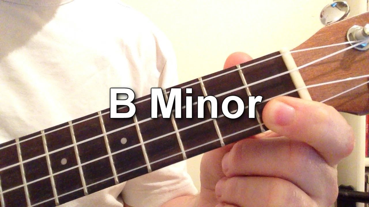 How to play B  Minor  chord  on the ukulele  YouTube