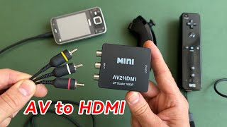 How to Connect AV Devices to HDMI TV (Wii & Nokia N96 Test) #hdmi #nokia #tv #av
