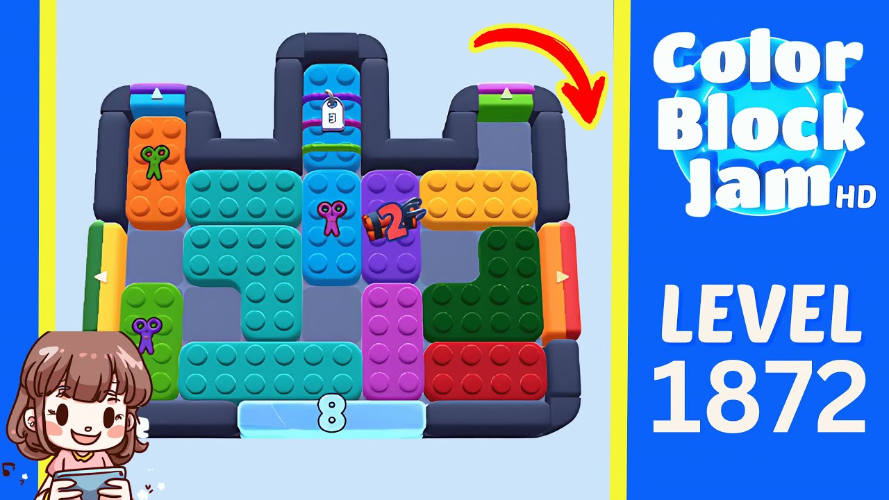 Color Block Jam Level 946 (1872) Solution Walkthrough