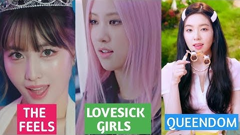 BLACKPINK VS TWICE VS RED VELVET - Ranking Latest Comeback in Different Categories