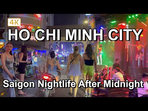 Walking in Ho Chi Minh city After midnight ?? Saigon Nightlife 2023