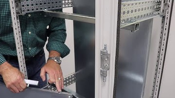 Installing a hinging partial mounting panel in a TS 8 or SE 8 industrial enclosure