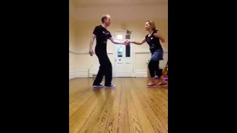 Beginners Lindyhop practice video with graeme and Amanda Br