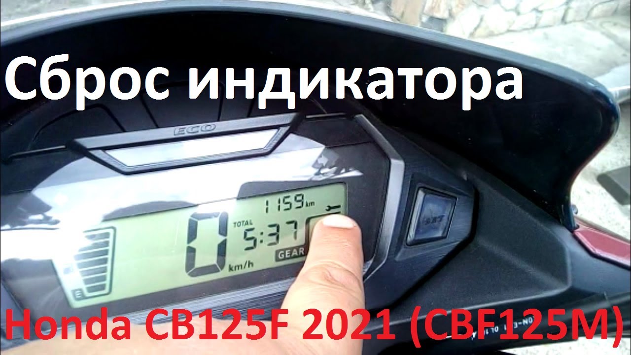 Honda CB125F 2021 (CBF125M) - Сброс сервисного индикатора - YouTube