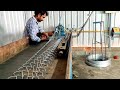 Chain Link Fencing Making Process | Chain Link Fencing Manufacturing Machine | Jali Weaving Machine