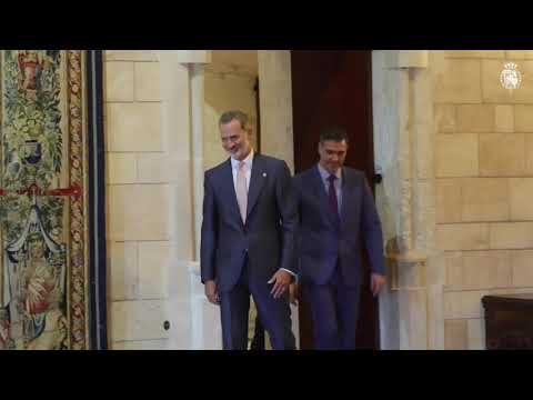 Despacho con el presidente del Gobierno, D. Pedro S&aacute;nchez P&eacute;rez-Castej&oacute;n