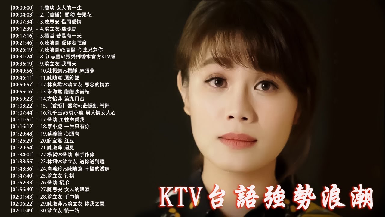 【2026 豪記年度點播排行】翁立友 vs 林姍-你尚珍貴，林姍-粉紅超跑，楊哲-人生夢，林琇琪-愛我你甘敢，翁立友-天對我惜，張秀卿-贏一口氣，陳隨意-我若放袂記