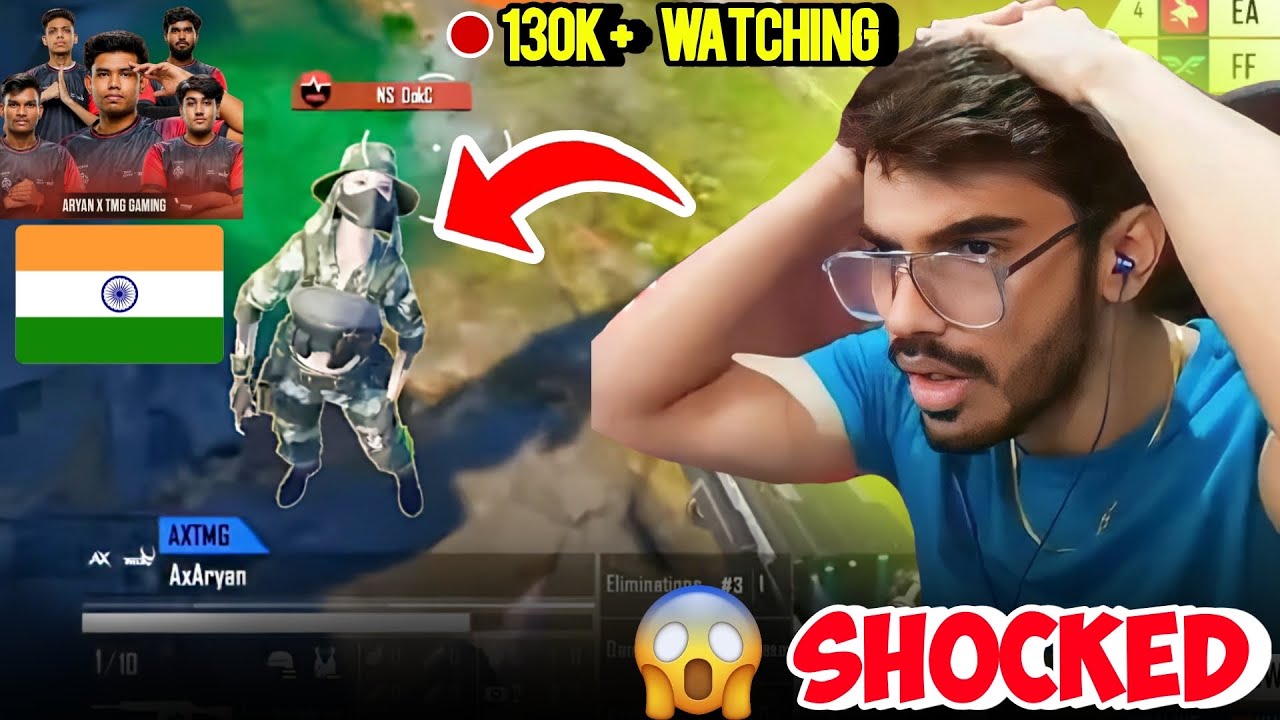 Snax SHOCKED by Team Aryan Gameplay in International Lobby😱