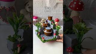 Diy mini fountain #shorts #diy #craft #handmade #shortsviral #viralshorts #craftideas