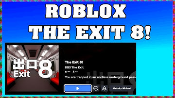 Roblox The EXIT 8 Walkthrough [Good Ending] [English] 🏠
