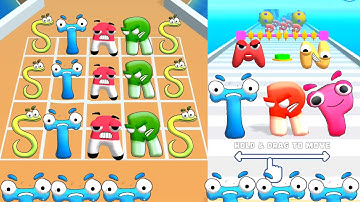 Alphabet ABC Letter Run Vs Merge Alphabet Monster Fusion, Number Lore, Alphabet Lore ⭐⭐⭐⭐⭐ abcdwxyz