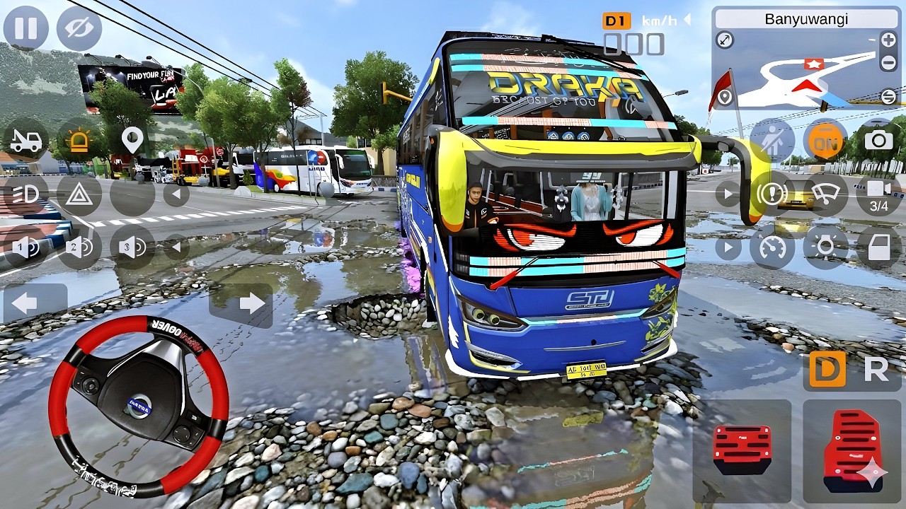 Bus STJ Draka 36 Corong Lewat Jalan Rusak Bareng Alfarizi Dan Maudi