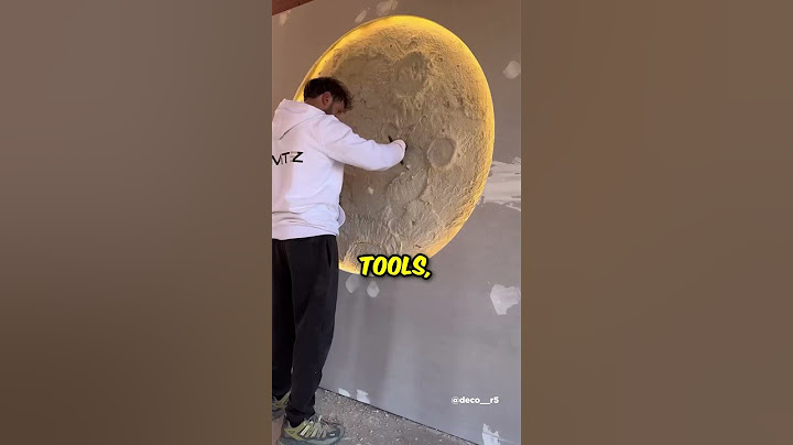 Decorazione murale realistica con luna 😍